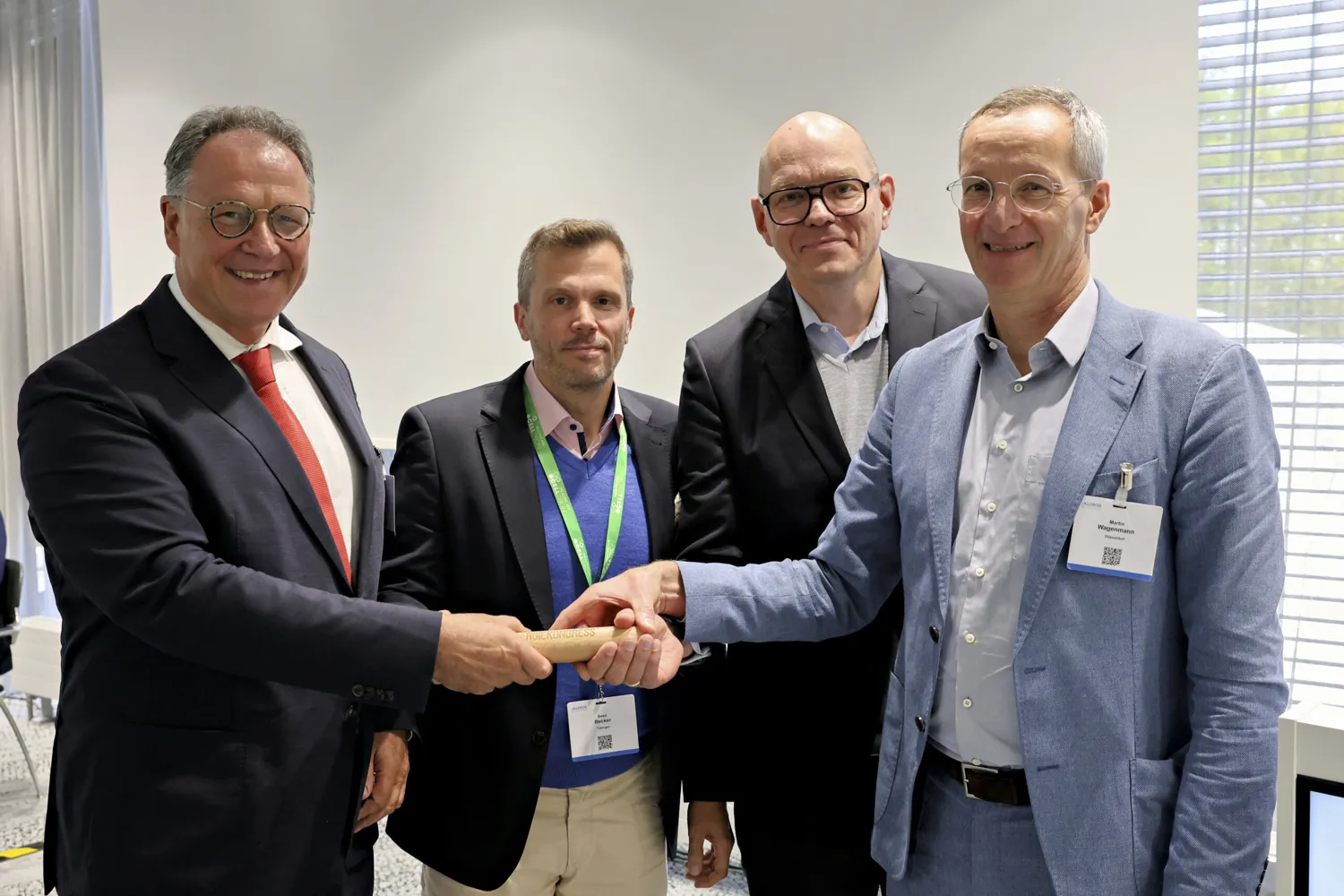 Business Partnership Handshake Ceremony